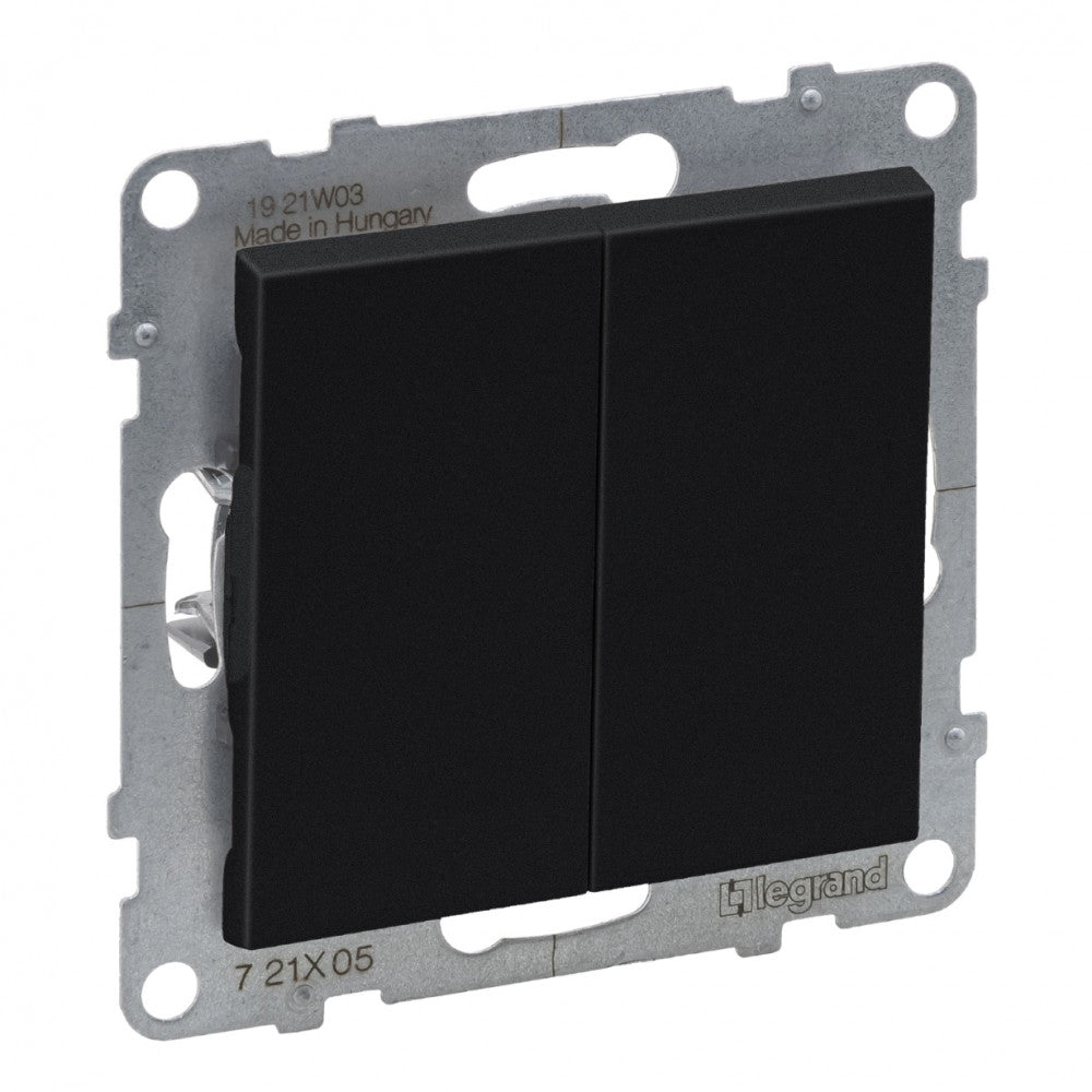 LEGRAND Suno fekete 105 csillárkapcsoló, keret nélkül 10AX 721405