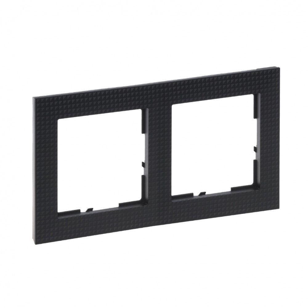 LEGRAND Suno fekete mintás keret 2-es 721572
