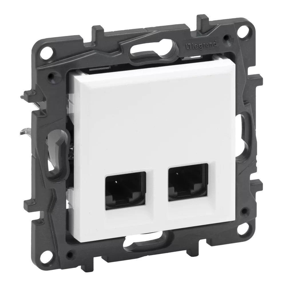 LEGRAND Niloé Step fehér 2xRJ45 Cat.6 STP aljzat 863166