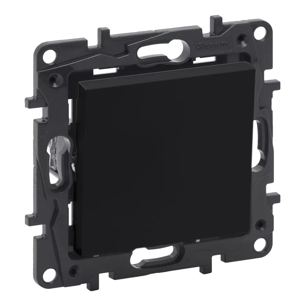 LEGRAND Niloé Step fekete 101 egypólusú kapcsoló, 10AX 863501