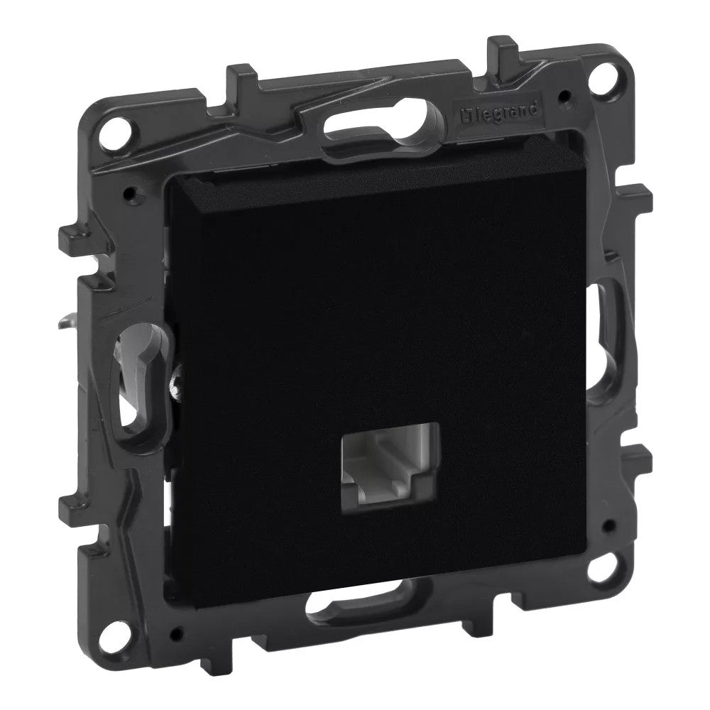 LEGRAND Niloé Step fekete 1xRJ11 csatlakozóaljzat 863555