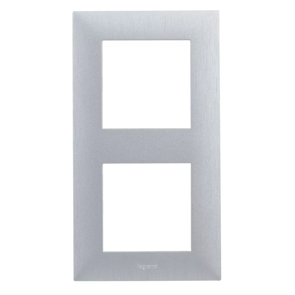 LEGRAND Niloé Step csiszolt alumínium keret 2-es 863892