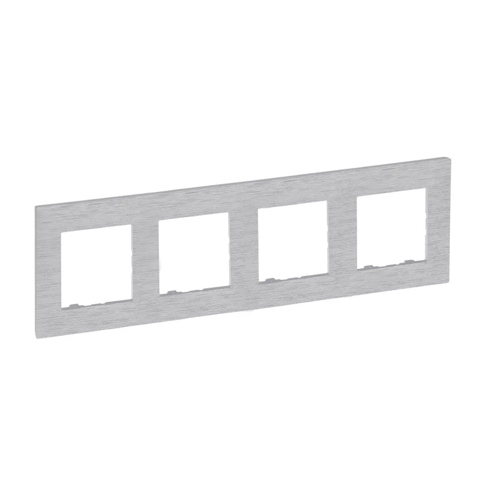LEGRAND Niloé Step csiszolt alumínium keret 4-es 863894