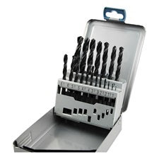 Extol fémcsigafúró klt. HSS, DIN 338, fémdobozban;1,0-10,0mm, 19 db