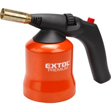 Extol gázlámpa forrasztáshoz, PB gázhoz, piezó gyújtásssal max.1200Fok 1,7W