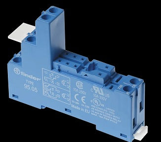 Finder Reléfoglalat 40.51-52-61-hez csavaros DIN kalapsín 35mm 95.05