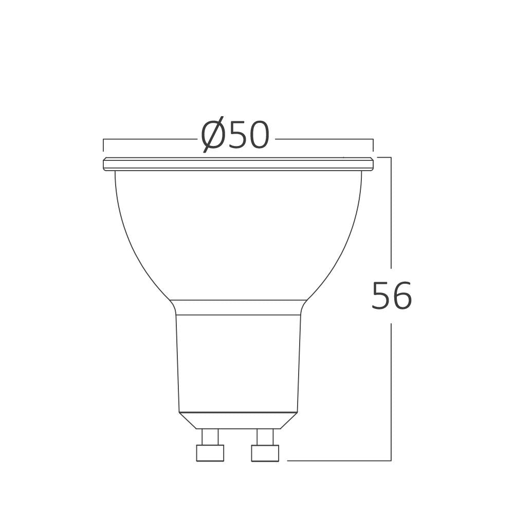 Braytron Led izzó GU10 5.5W 3000K Dimmerelhető 400Lm Prémium BA27-60650