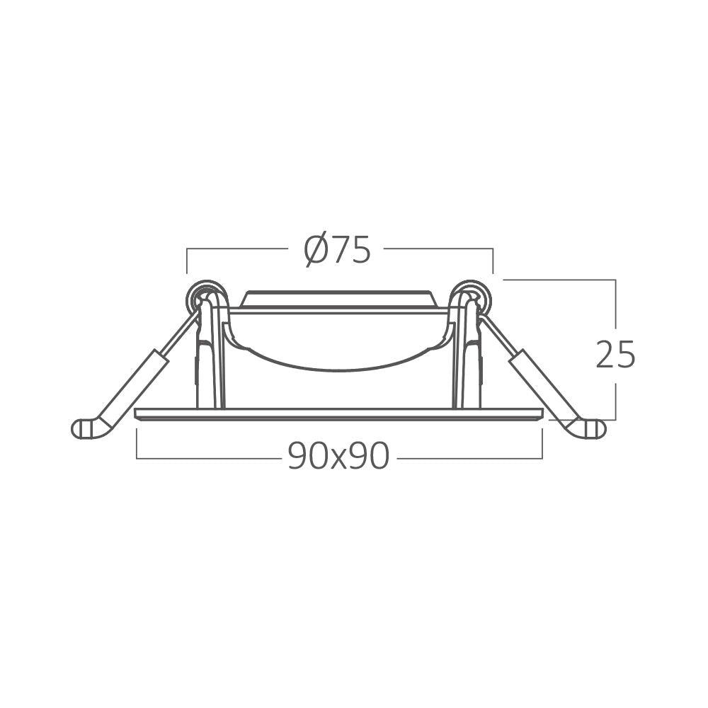 Brytron spot ledlámpa 5W 400Lm IP20 220-240V BD02-10530