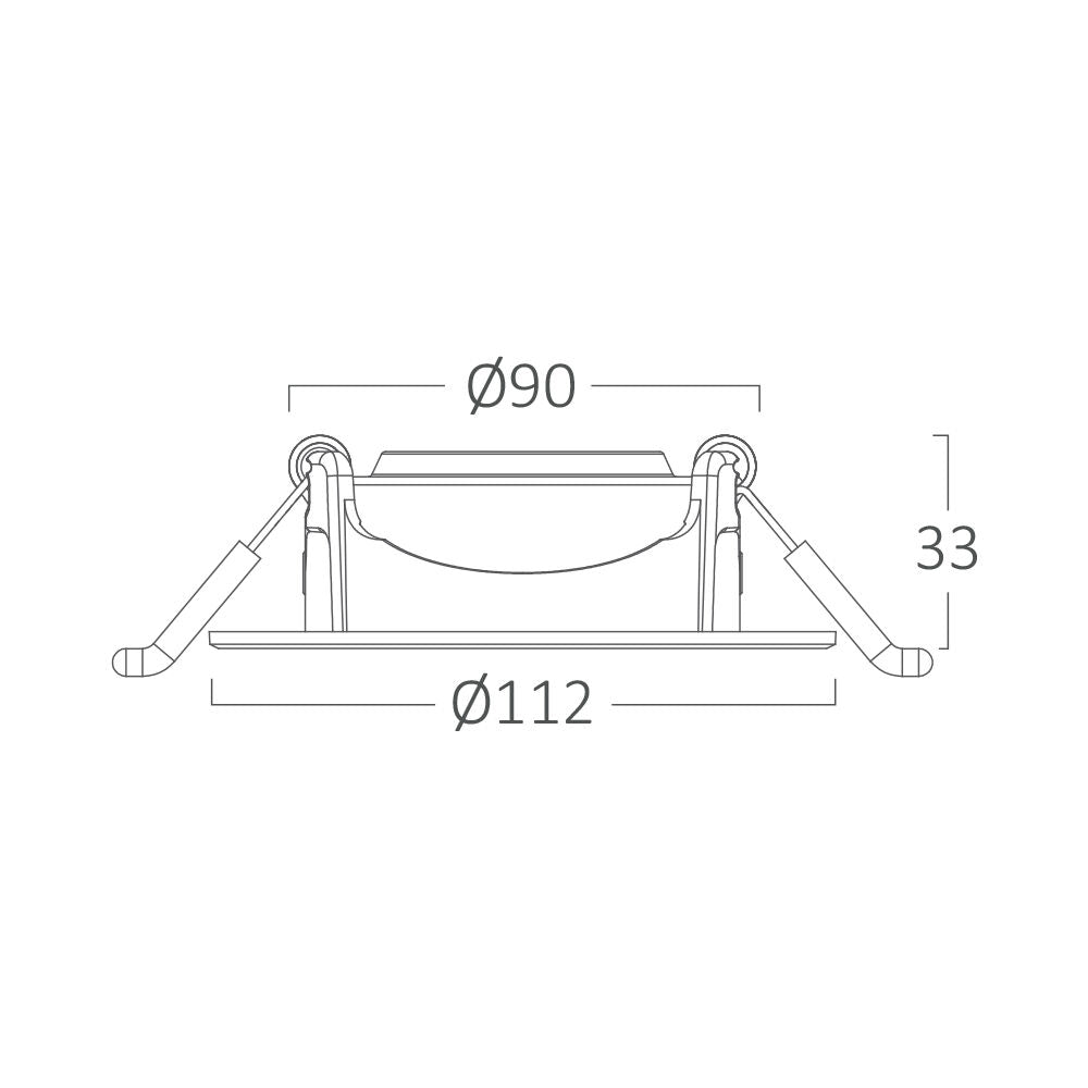Braytron spot ledlámpa 10W 770Lm IP20 220-240V BD02-01080
