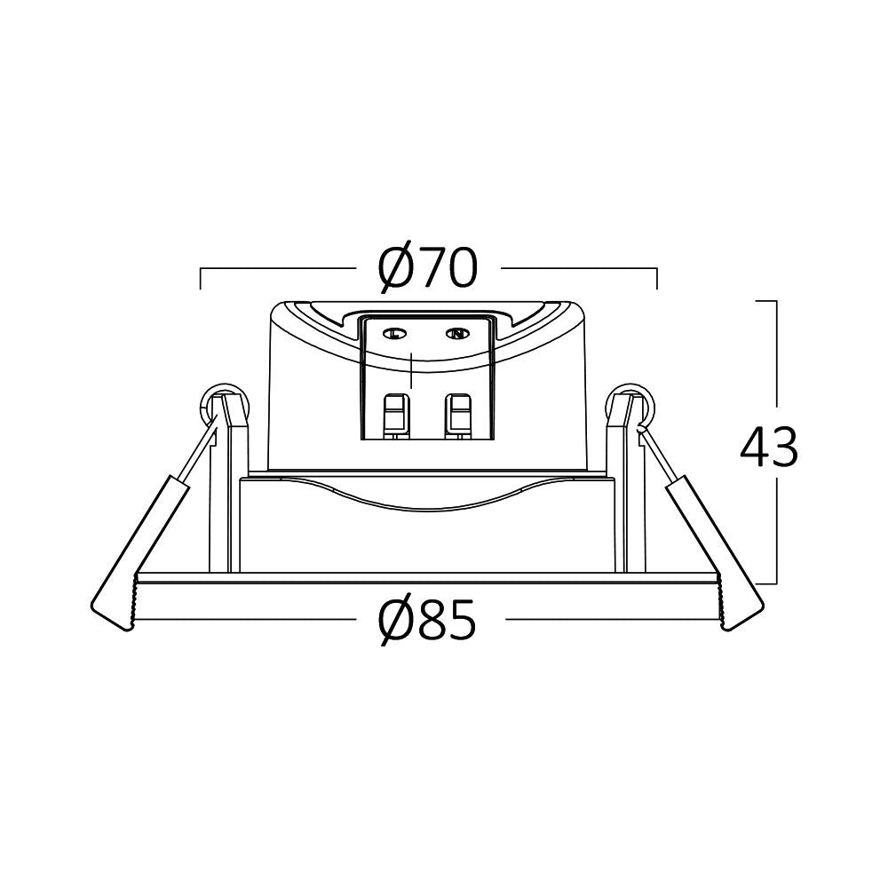 Braytron spot ledlámpa 7W 630Lm IP20 220-240V BD02-60781