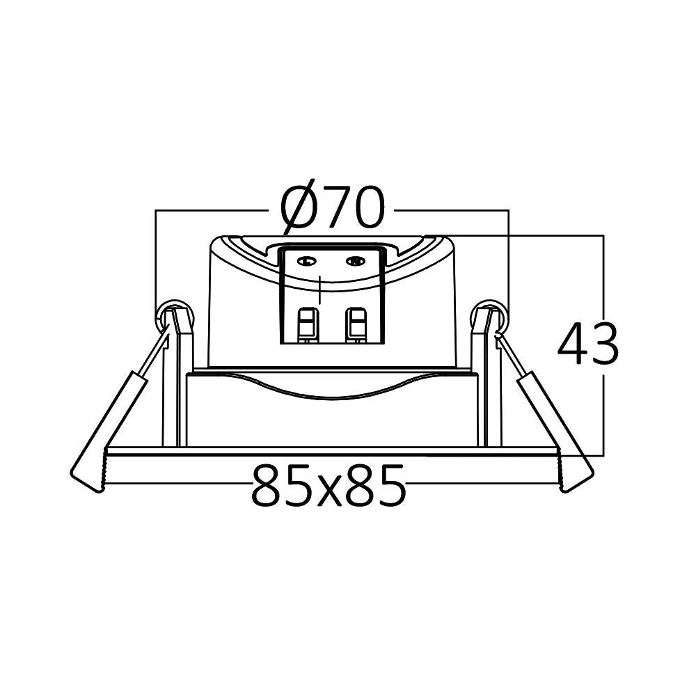 Braytron spot ledlámpa 7W 630Lm IP20 220-240V BD02-70780