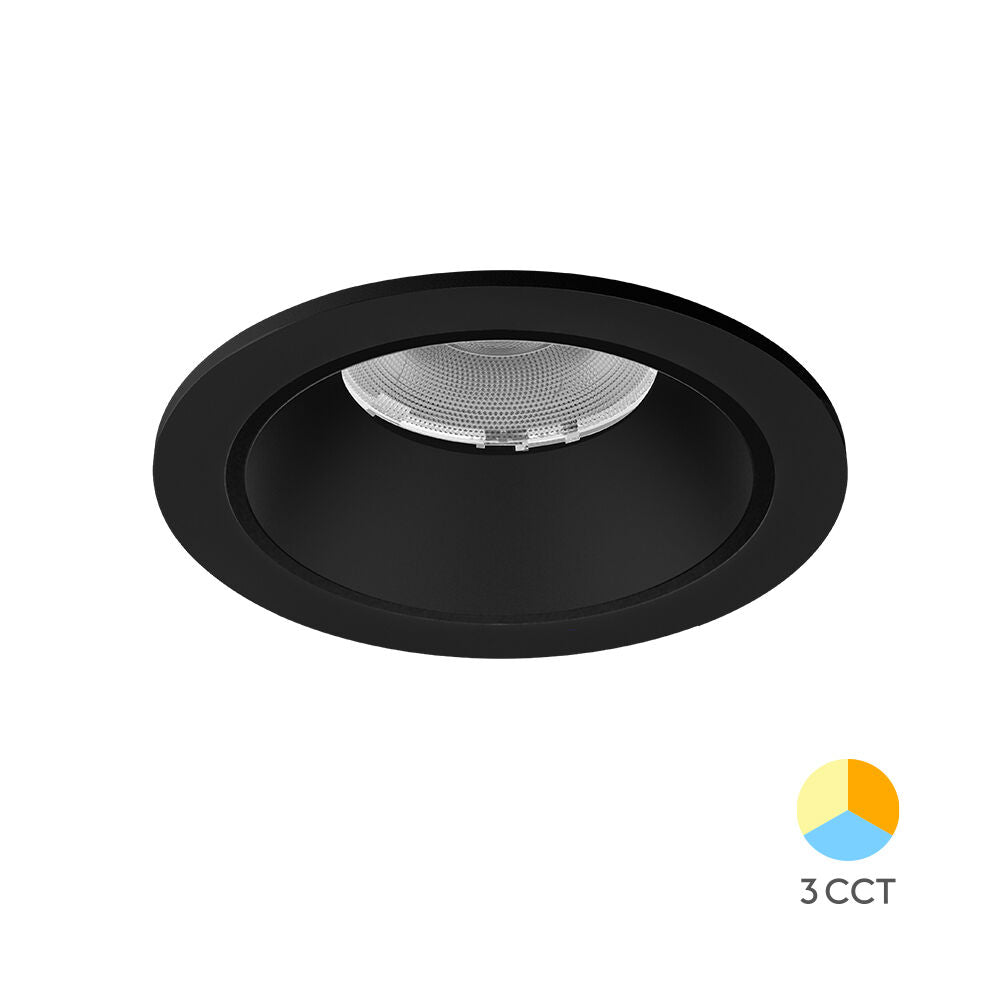 Braytron fekete süllyesztett led lámpatest 20W IP20, 220Lm 220-240V BD37-00281