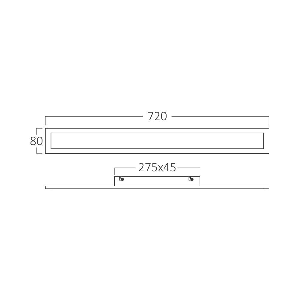 Braytron kültéri ledlámpa IP54 Lm1860 220-240v BG38-03501