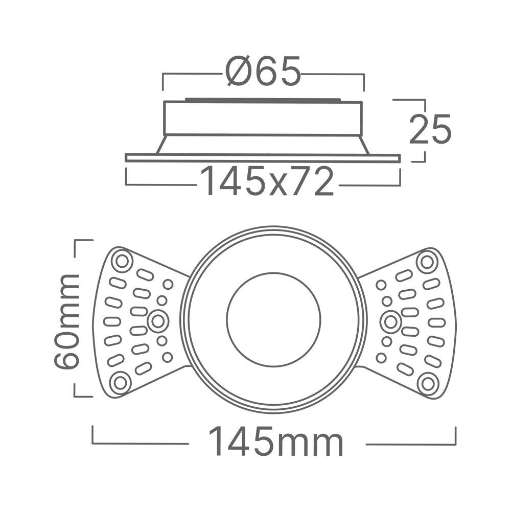 Braytron spotlámpa 1*35W IP20 BH03-00810