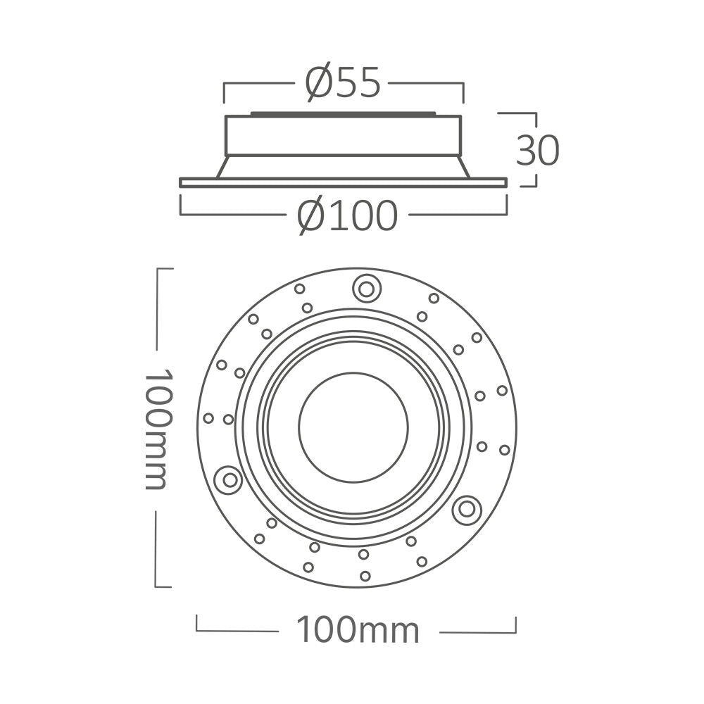 Braytron süllyesztett lámpa 1*35W IP20 BH03-00820