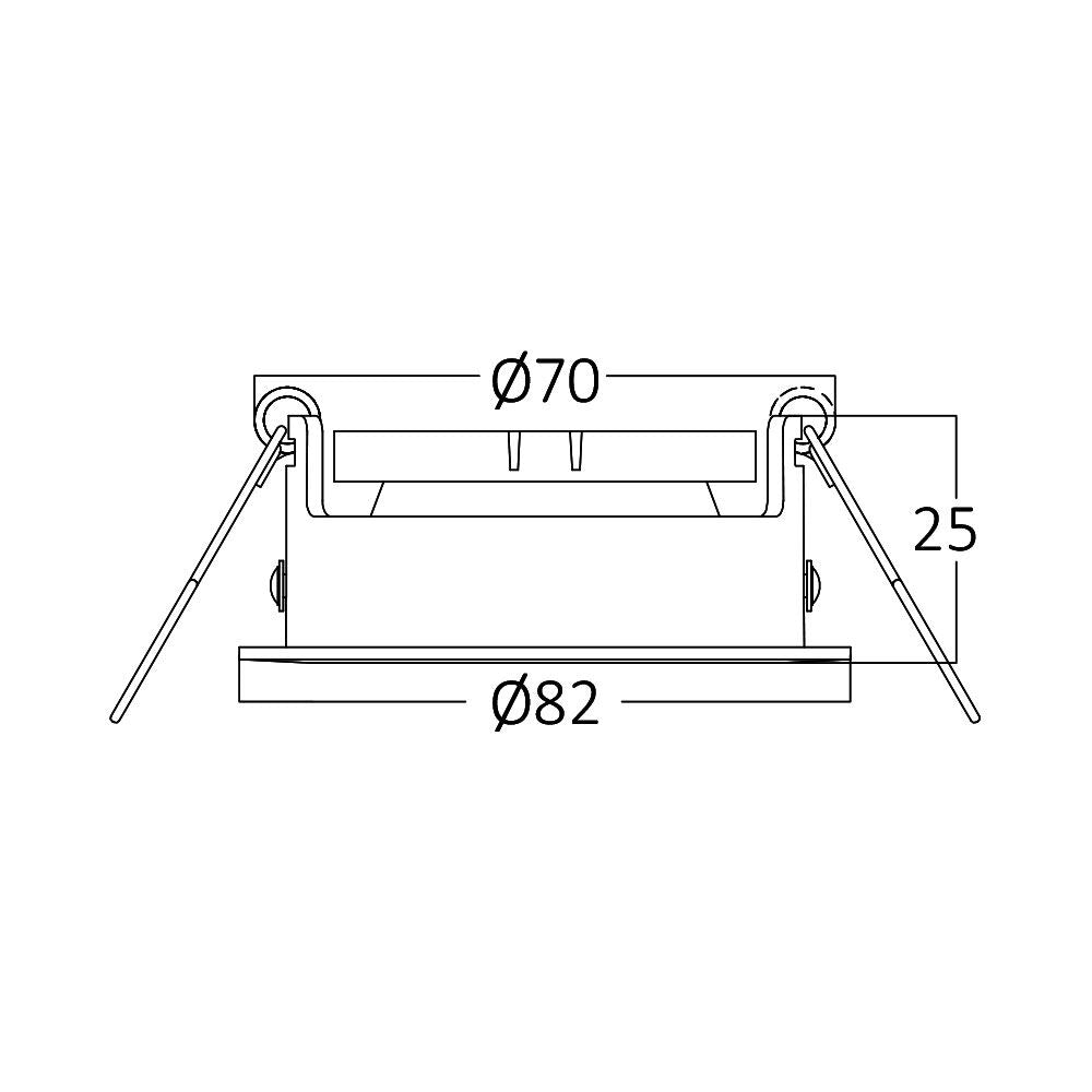 Braytron süllyesztett spotlámpa 1*35W IP20 BH03-02011