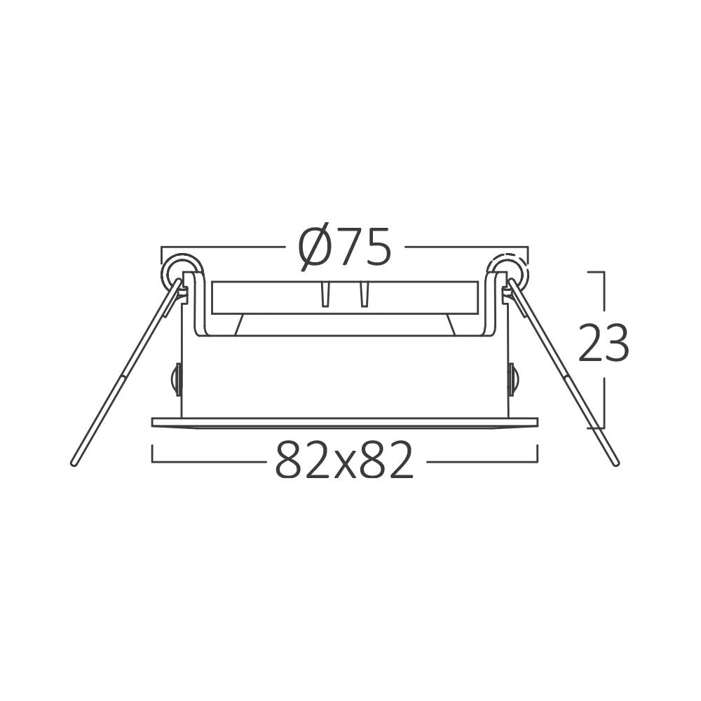 Braytron süllyesztett spotlámpa 1*35W IP20 BH03-02044