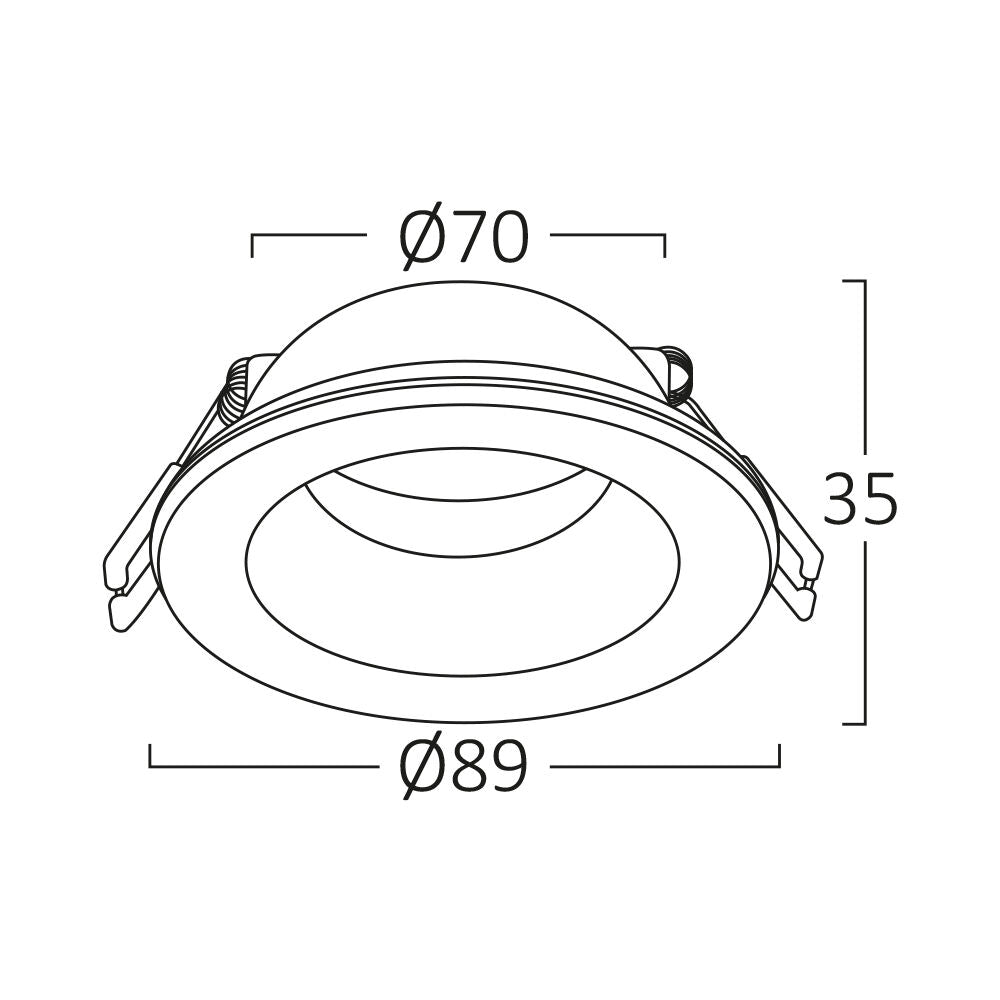 Braytron süllyesztett spotlámpa 1*35W IP54 BH03-02100