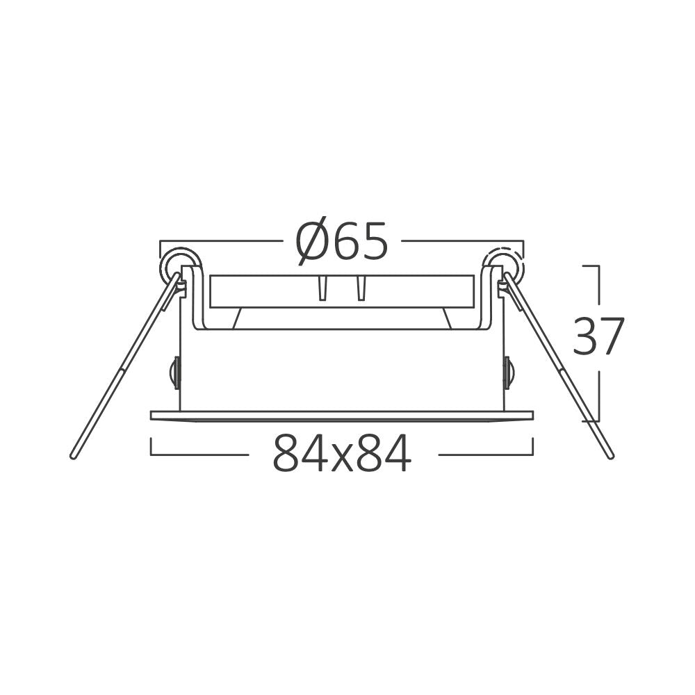 Braytron beltéri süllyesztett lámpa 1*35W IP20 BH03-04041