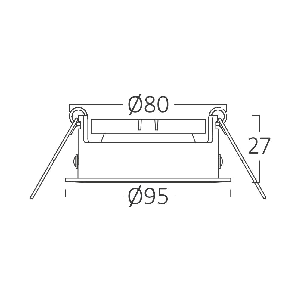 Braytron beltéri süllyesztett spotlámpa 1*35W IP20 BH03-04120