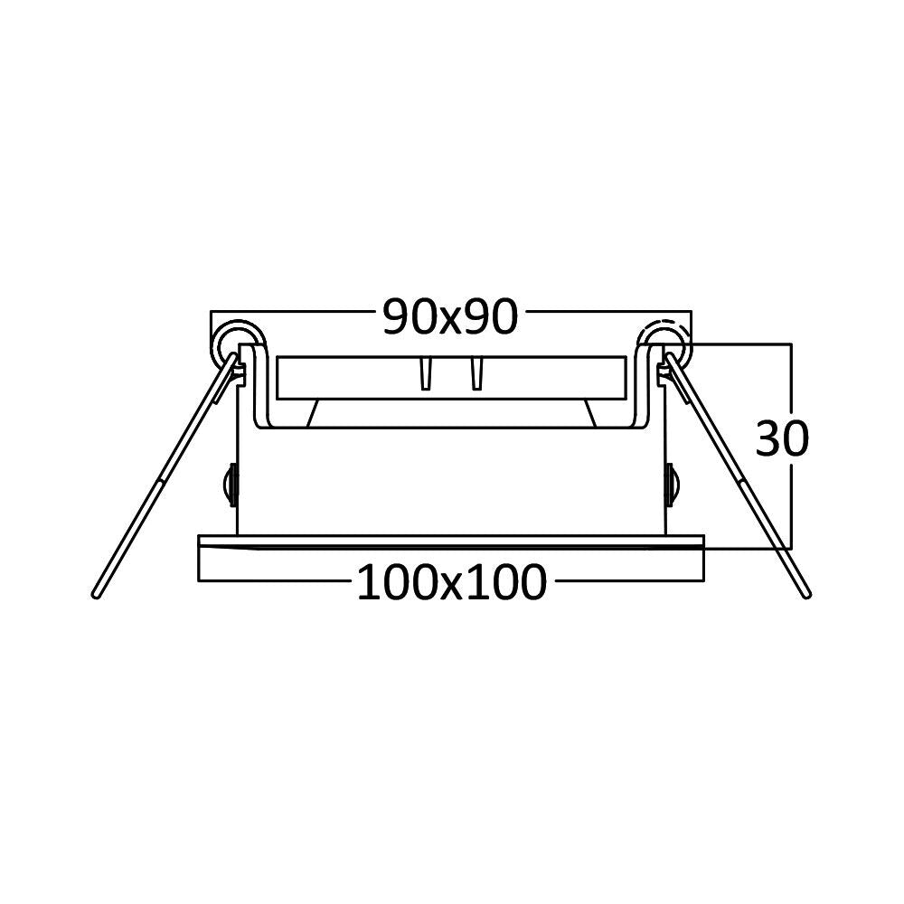 Braytron beltéri süllyesztett lámpa GU10 1*35W IP20 BH03-05021