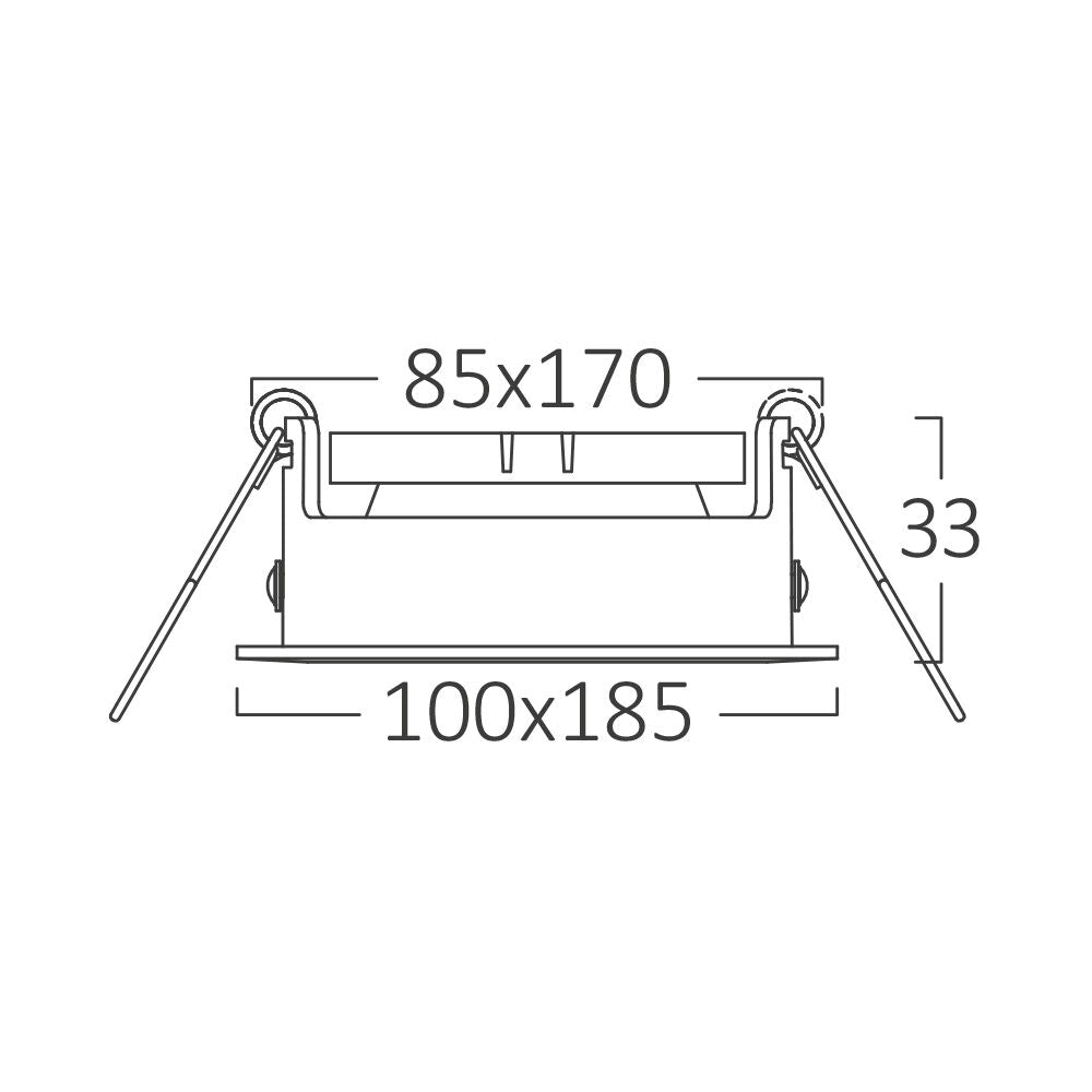 Braytron beltéri süllyesztett lámpa GU10 2*35W IP20 BH03-05031