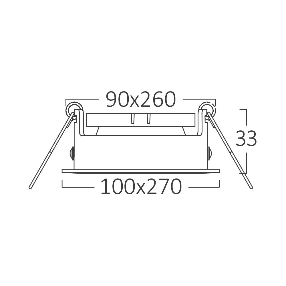 Braytron beltéri süllyesztett lámpa GU10 3*35W IP20 BH03-05040