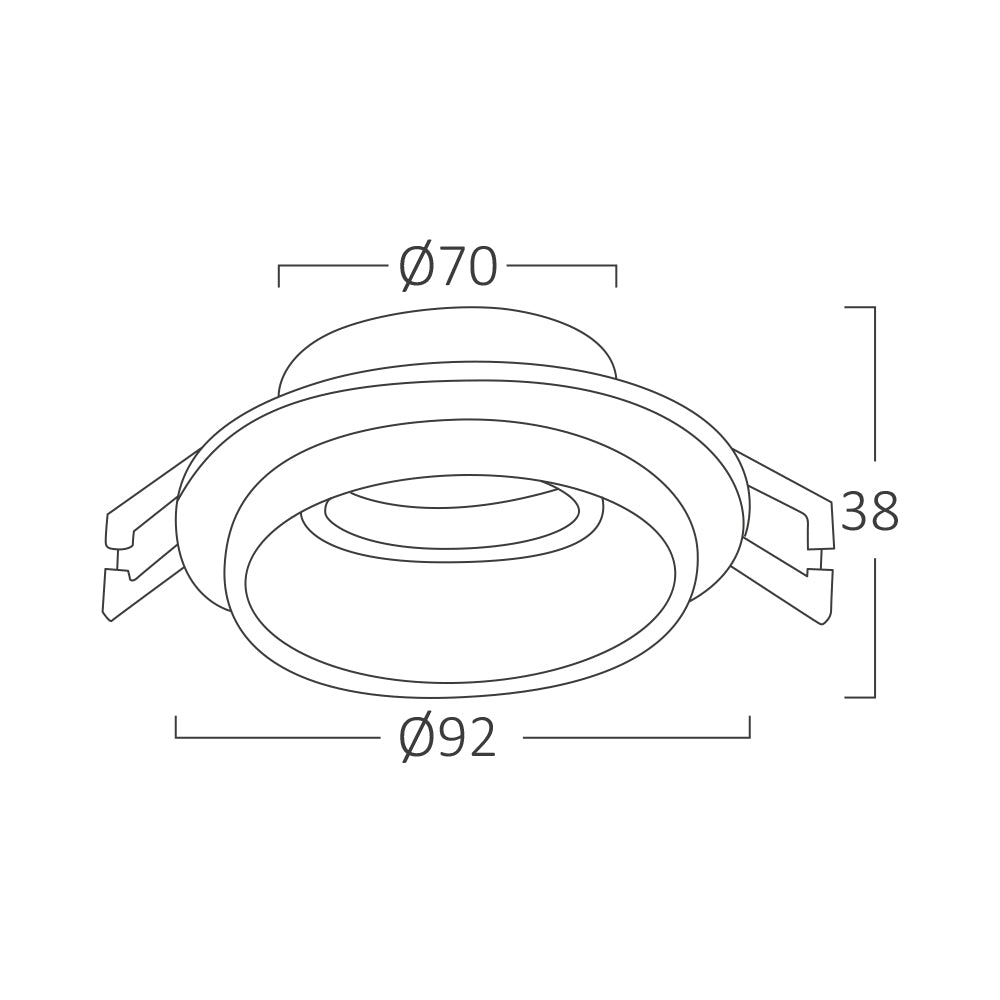 Braytron beltéri spotlámpa IP20 1*35W BH03-06042