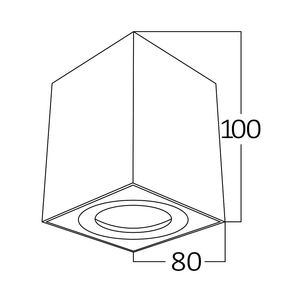 Braytron beltéri GU10 spotlámpa IP20 1*35W 220-240V BH04-00316