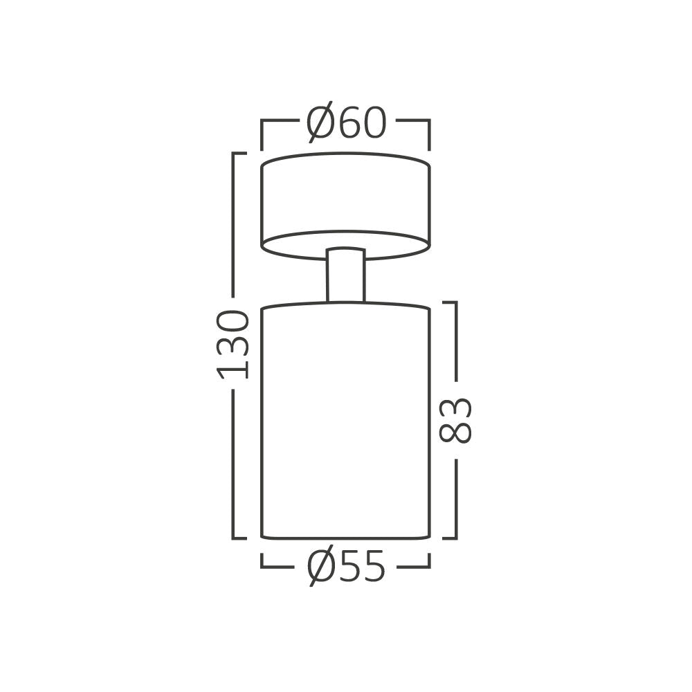 Braytron falra szerelhető GU10 spotlámpa IP20 1*35W 220-240V BH04-00801