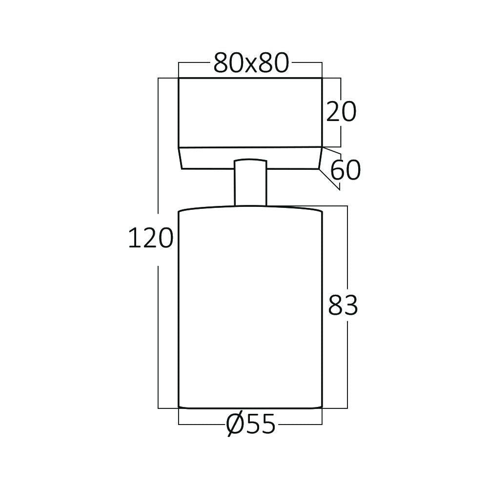 Braytron falra szerelhető GU10 spotlámpa IP20 1*35W 220-240V BH04-00811