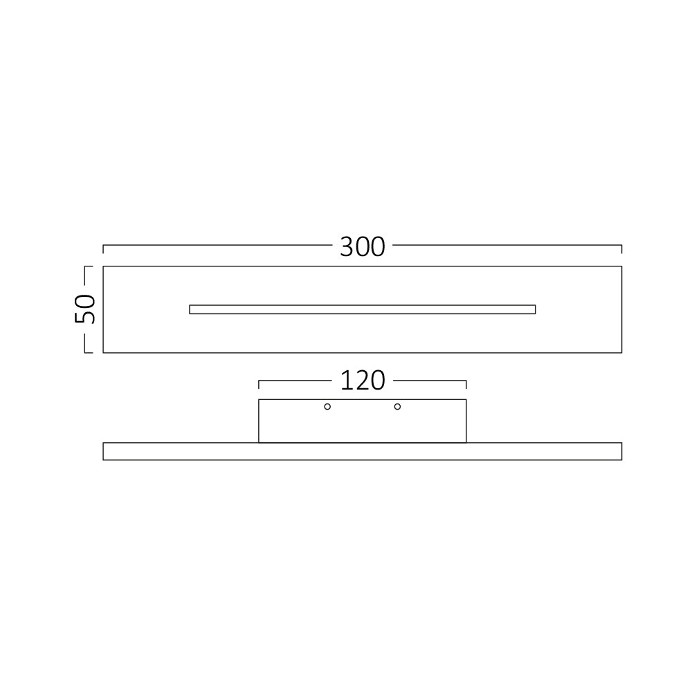 Braytron Fali ledlámpa Fekete IP20 10W 3000K 700lm220-240V 50/60Hz BH07-03401