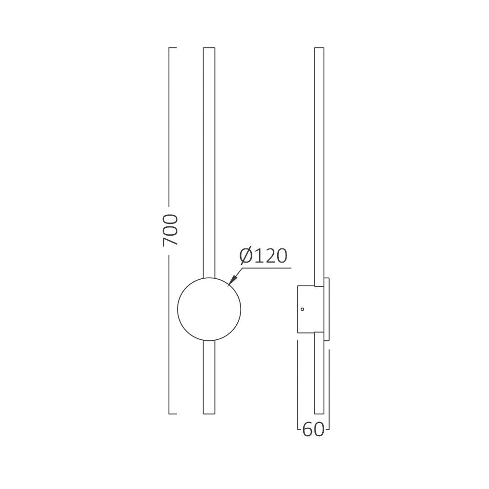 Braytron dekoratív fali ledlámpa IP20 Lm1580 16W 220-240V BH07-04206