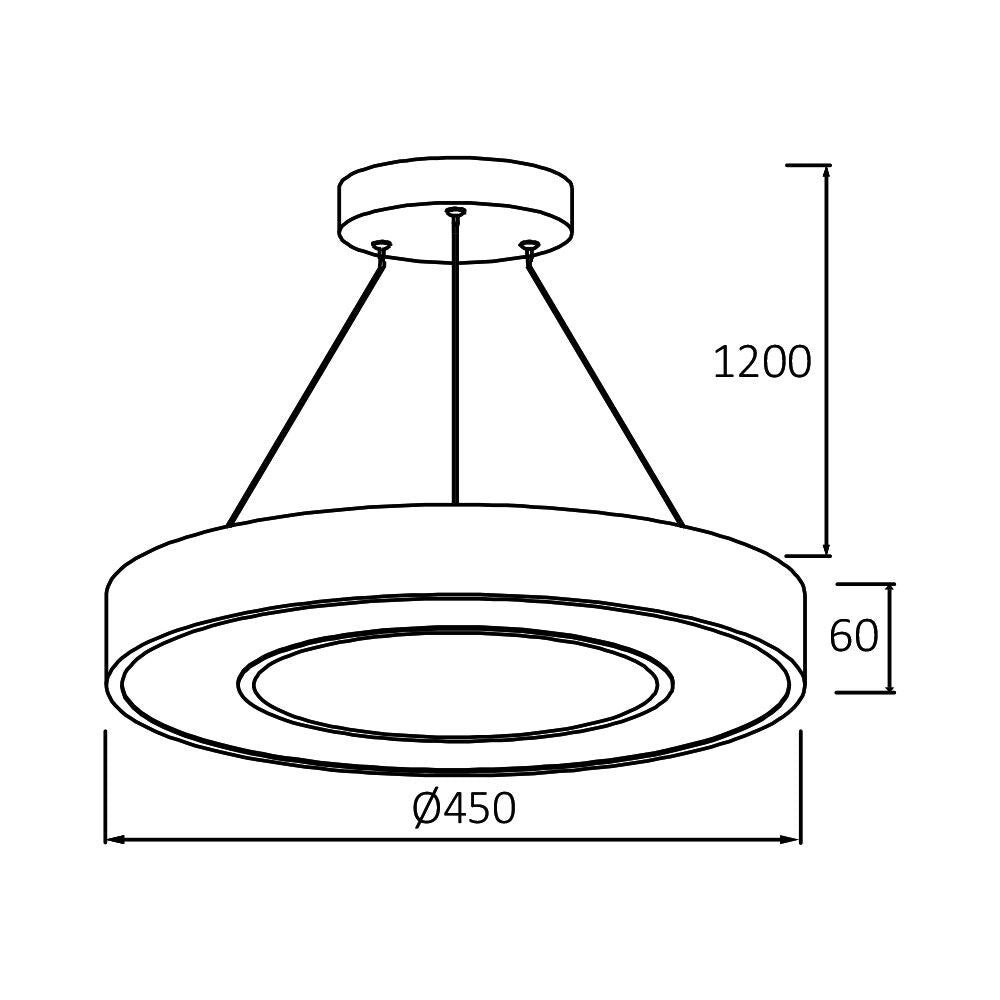 Braytron dekoratív Led függeszték,csillár IP20 Lm3680 3IN1 36W 220-240V BH16-06181