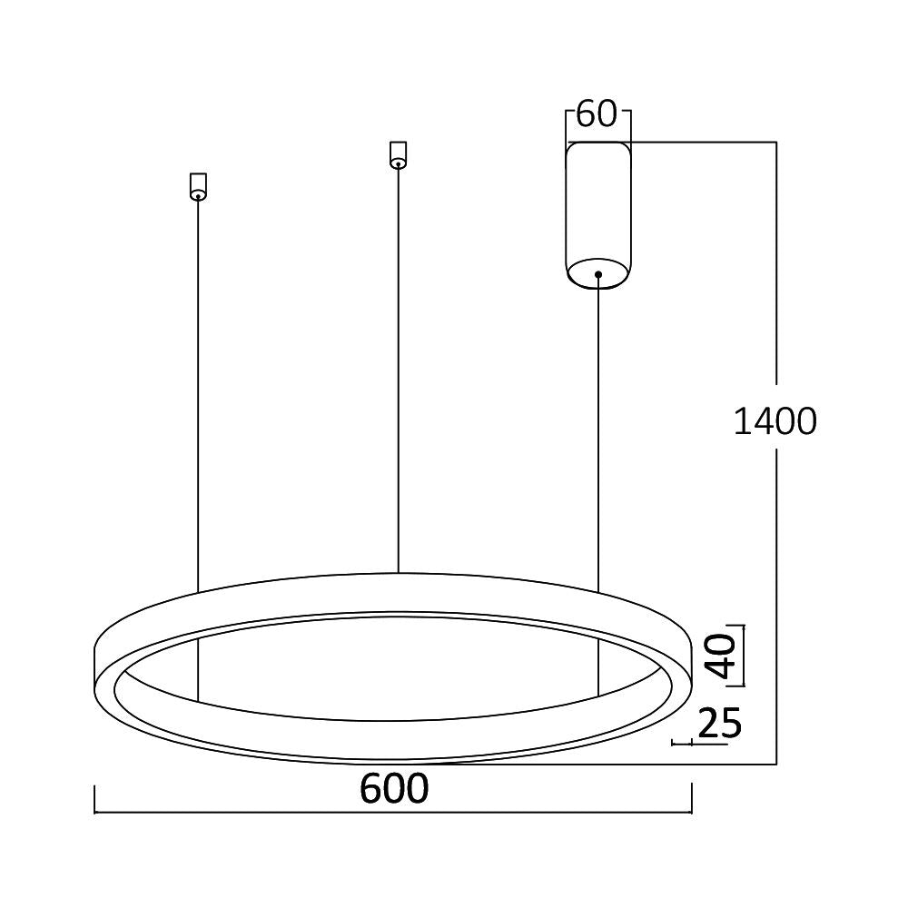 Braytron Led Függeszték(csillár) Fekete 35W 3IN1 3500Lm 230V BH16-09181