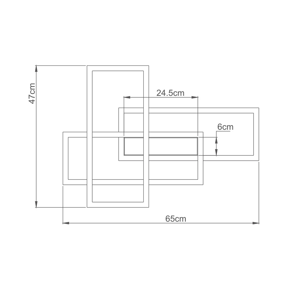 Braytron Mennyezeti Led Lámpa 65W IP20 Állítható színhőmérséklet,Távírányítóval,Dimmerelhető fekete 230V