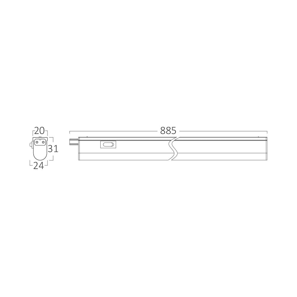 Braytron Bútorvilágító 885mm 11W 1220Lm 3000K BN11-01100