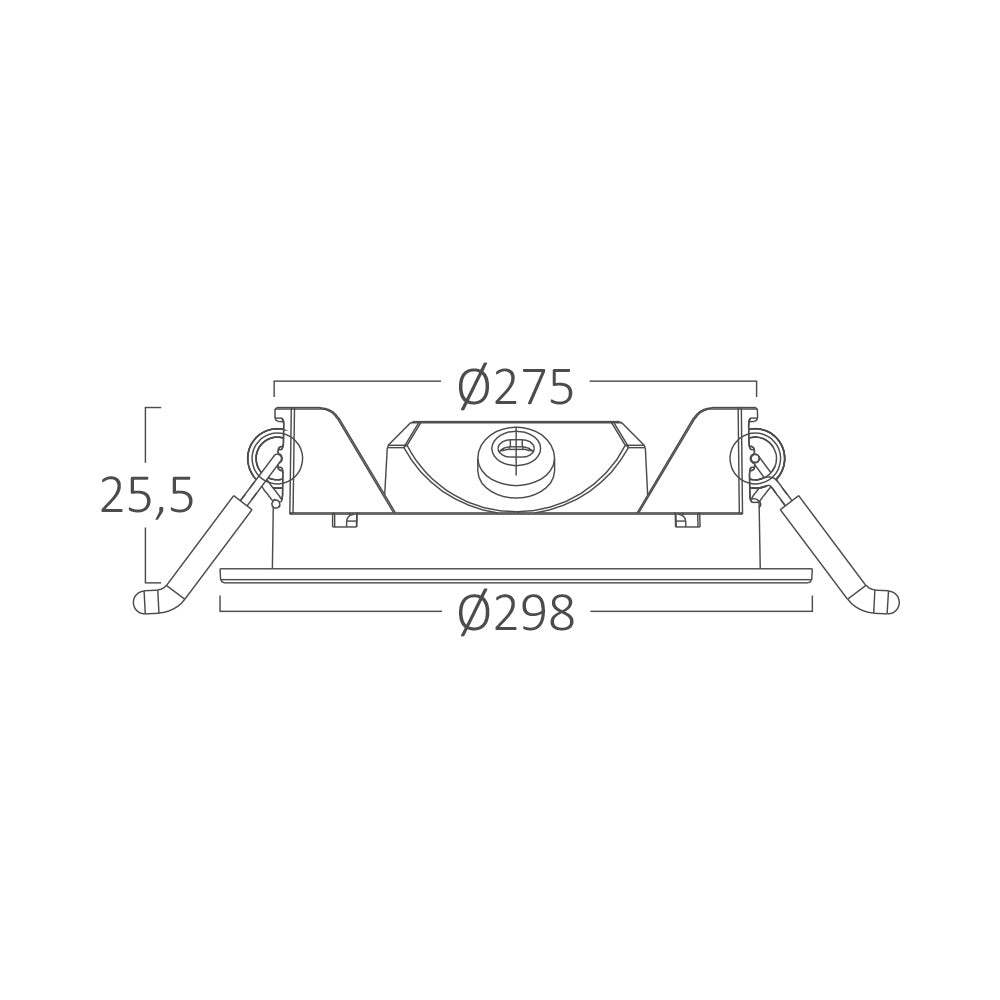 Braytron Led panel kör Süllyeszthető 24W 2400lm 4000K 230V BP01-62410*