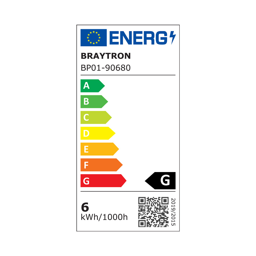 Braytron süllyeszthető Led panel 6W 3IN1 Dimmerelhető 470Lm IP40 220-240V BP01-90680