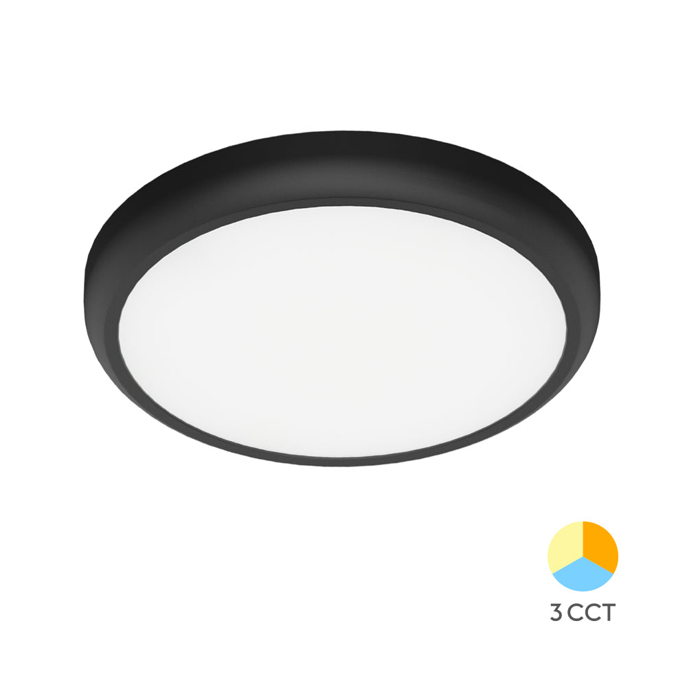 Braytron Led lámpatest Fekete Kör 20W 3IN1 állítható színhőmérséklettel 2000Lm 220-240V BP03-72081