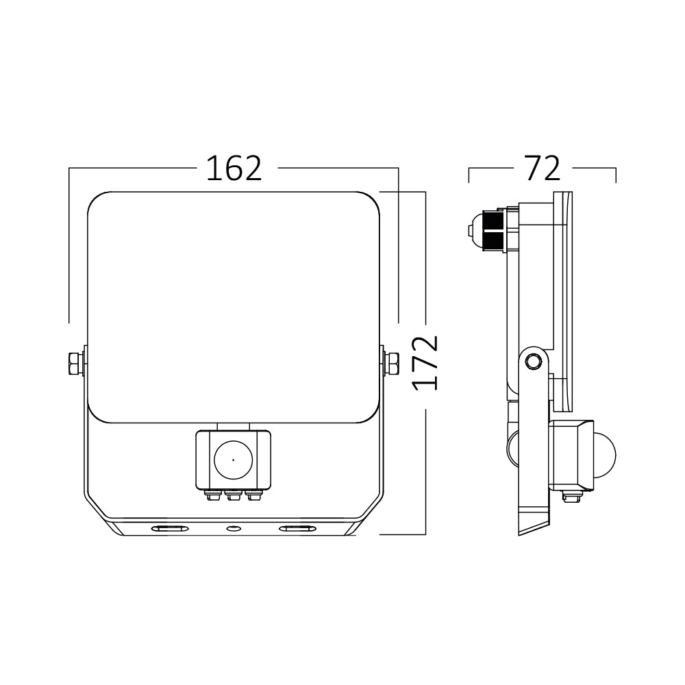 Braytron Led reflektor 3IN1 állítható színhőmérséklettel,Mozgásérzékelővel 30W 2850lm IP65 230V BT60-63080