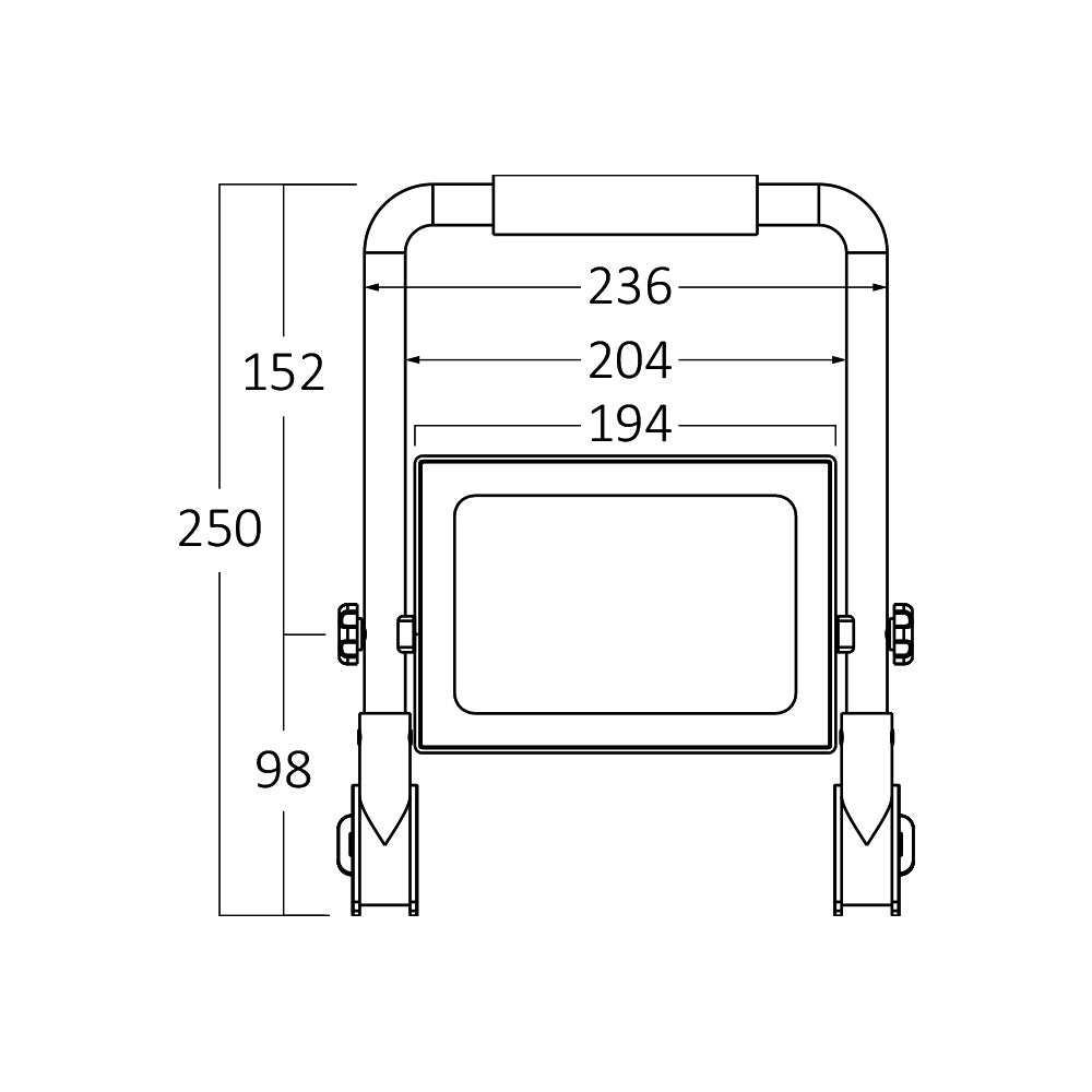 Braytron Led hordozható lámpaest 50W 6500K 230V BT60-95031