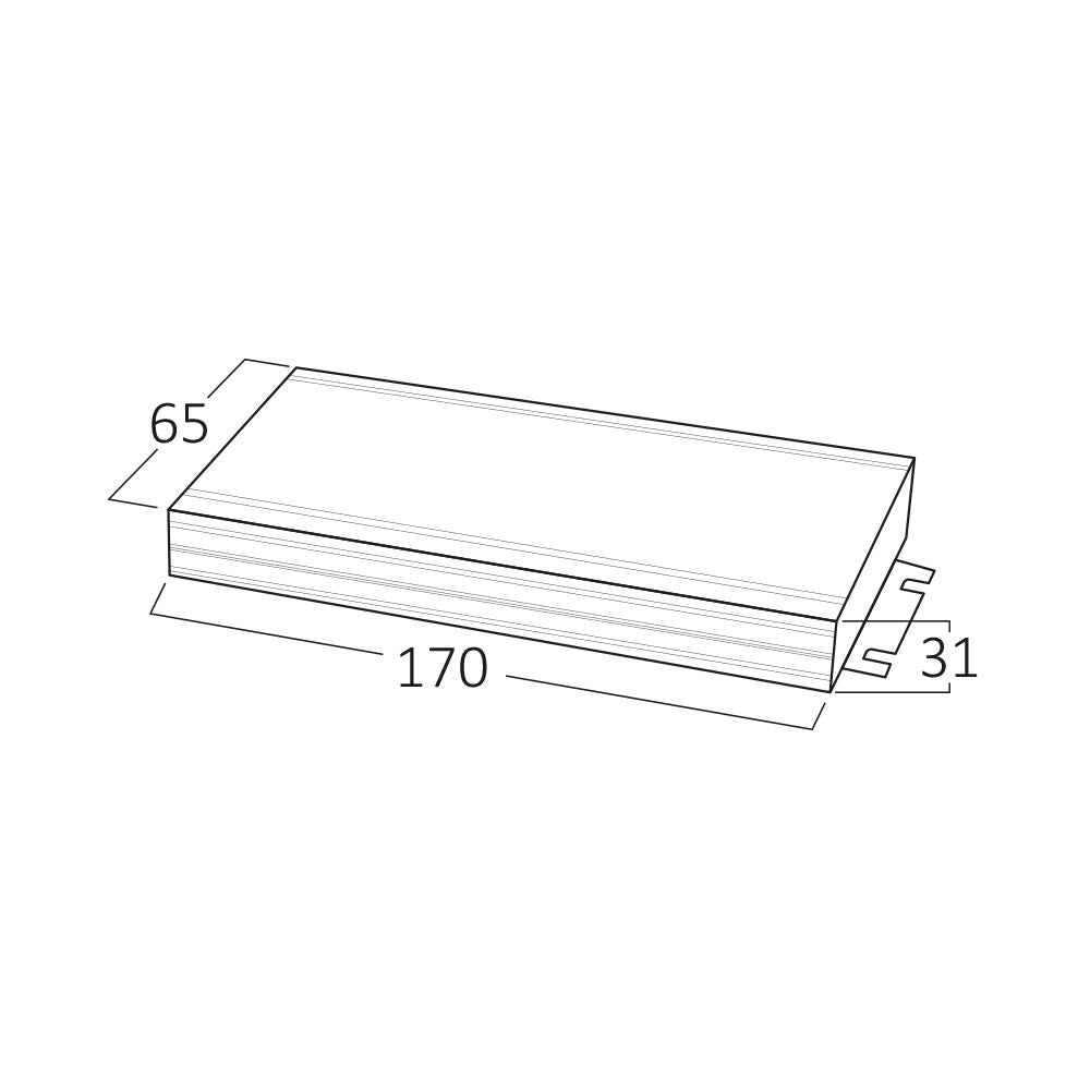 Braytron Led tápegység 24V DC 100W IP67*