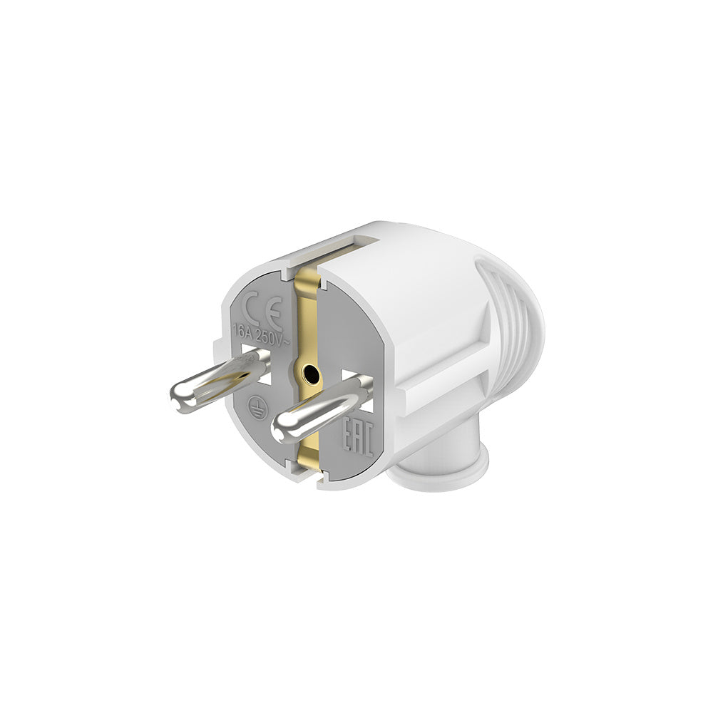 Braytron Oldalsó bekötésü Lengő dugvilla 3680W 250V 16A Fehér IP20 BY74-00003