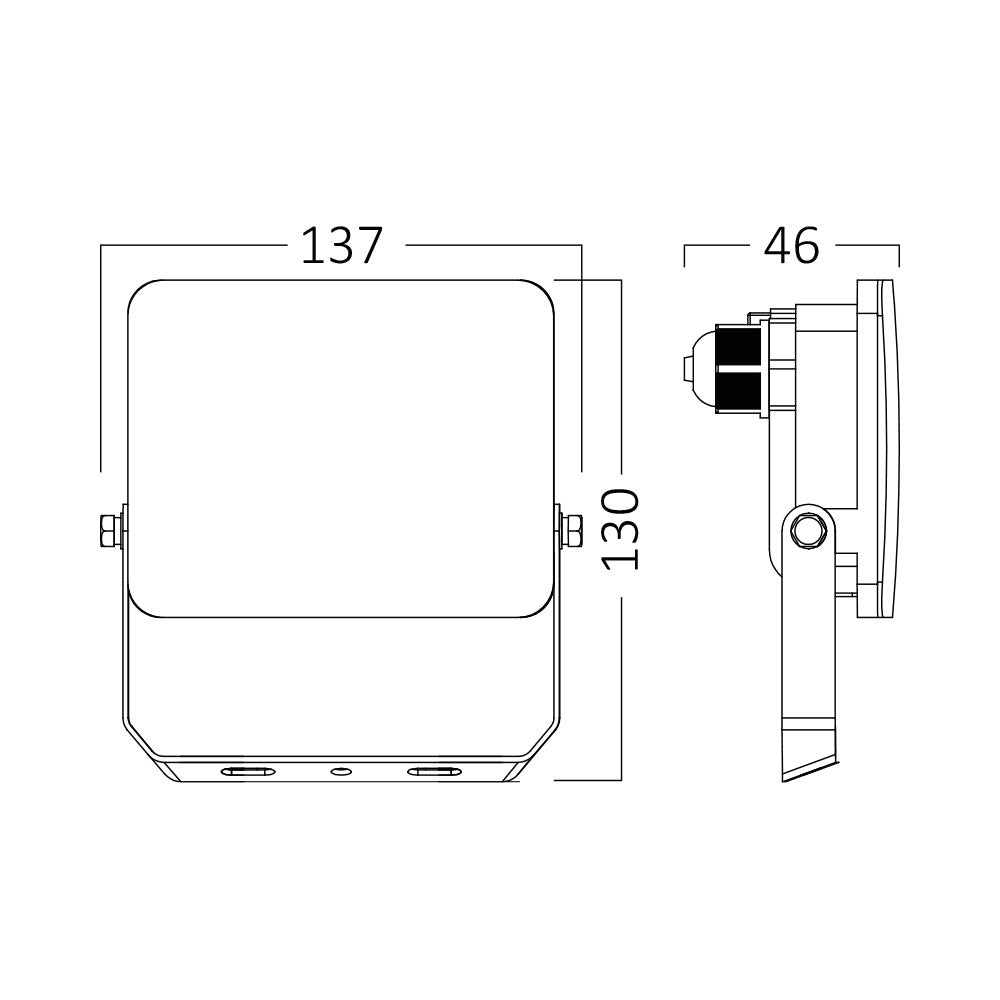 Braytron led reflektor 20W 3IN1 3000-4000-6500K IP65 230V Fehér 1900Lm