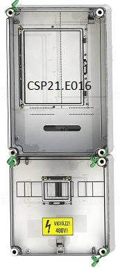 Csatári PVT 3075 Fm-SZ fogyasztásmérő szekrény, 1 vagy 3 fázisú mérő számára, szabadvezetékes, 80A mindennapszaki CSP21.E016*