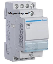 Hager Installációs kontaktor-mágneskapcsoló Csendes sorolható 25A 400V AC 4Z 230V AC ESC425S