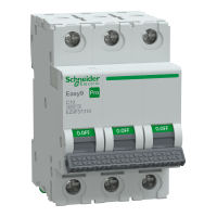 SCHNEIDER EASY9 PRO Kismegszakító,autómata 3P, C, 10A