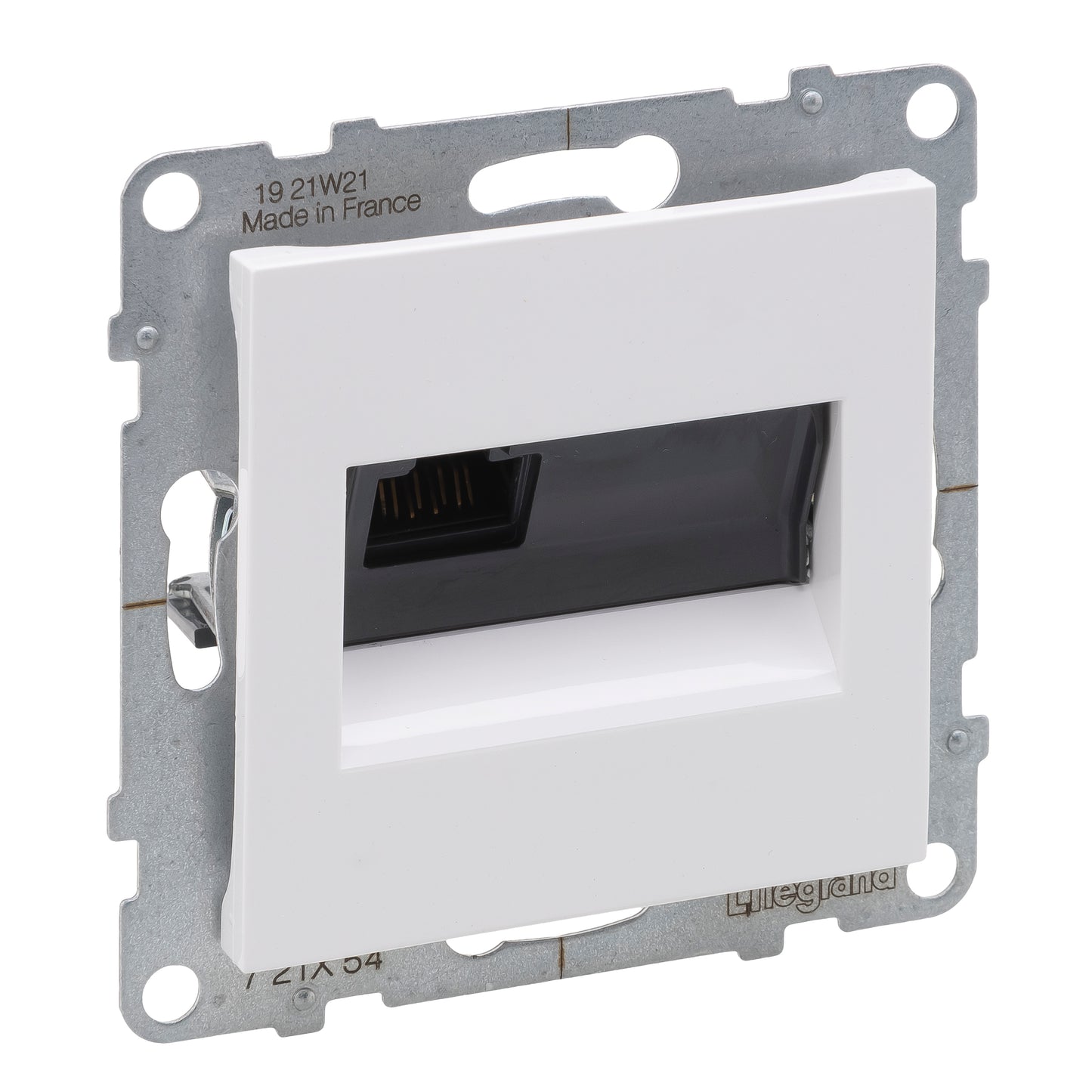 LEGRAND Suno fehér 1xRJ45 UTP Cat.6A csatlakozóaljzat, keret nélkül 721154