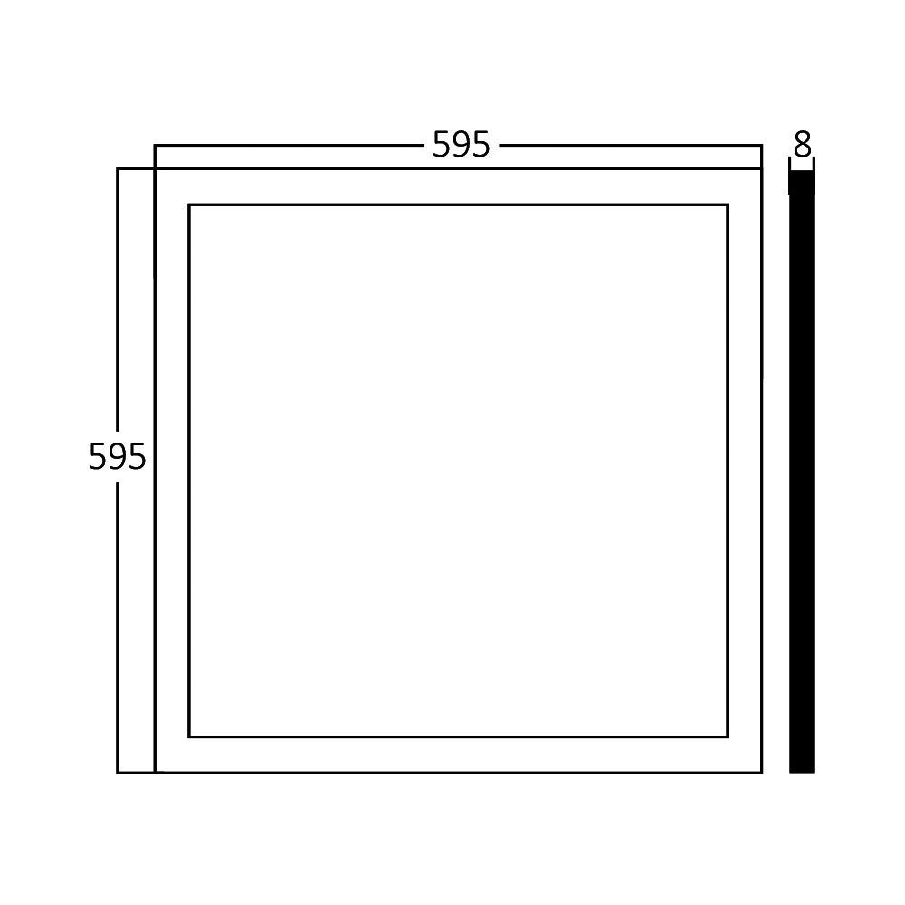 Braytron Led panel süllyesztett 595x595 40W 4200Lm 4000K IP20 BP15-36610